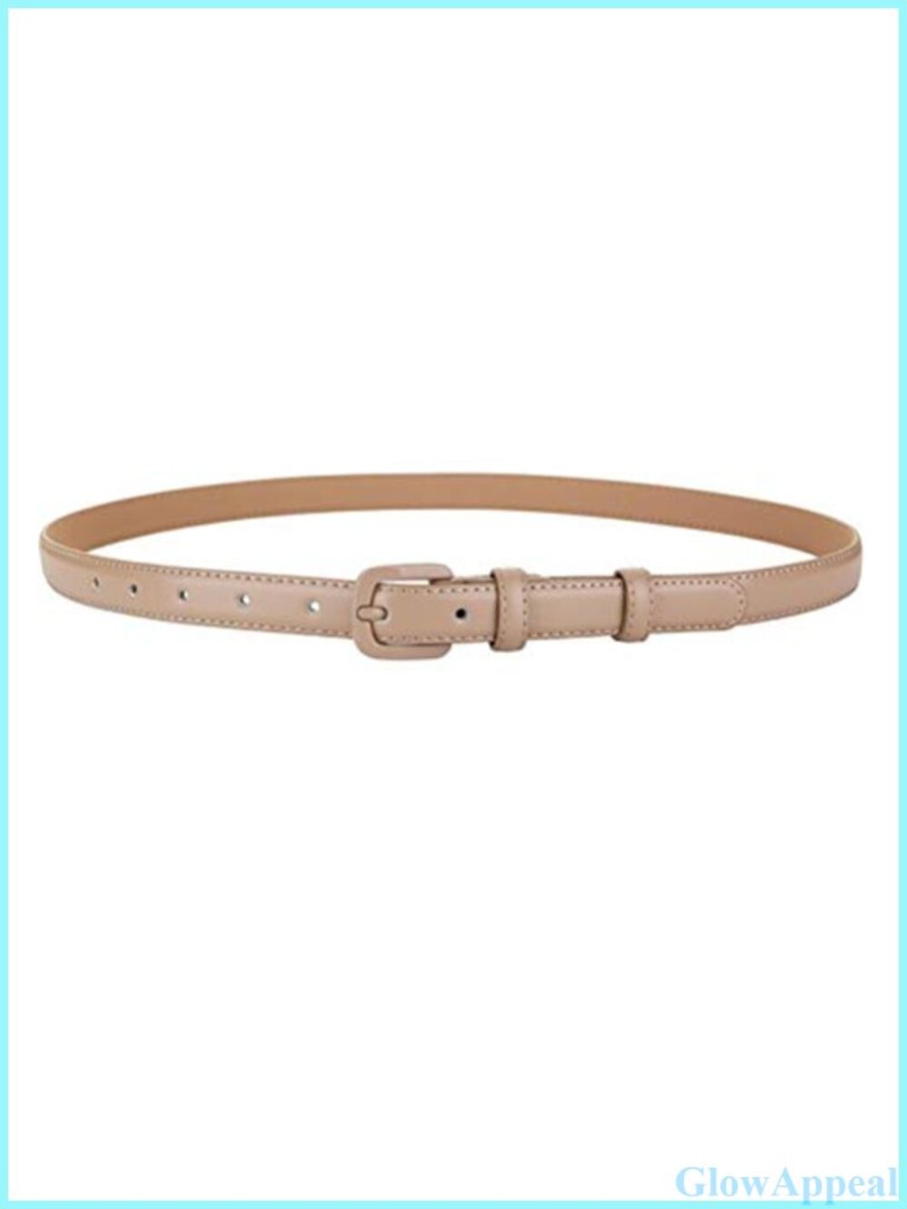 Women's Genuine Leather Skinny Belt Thin Dress Jeans Waist Belt